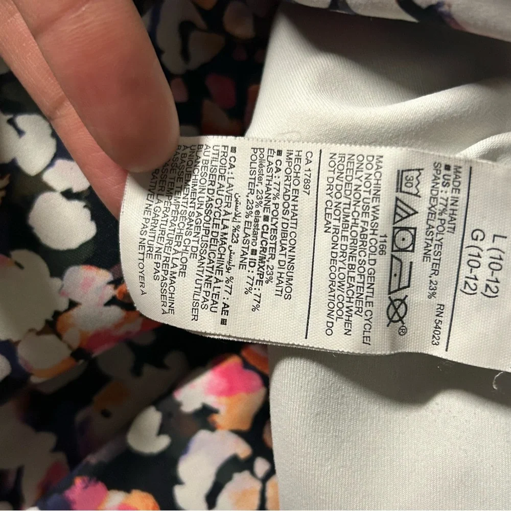Old Navy Active Floral Leggings Girls Size L (10-11) Activewear Colorful